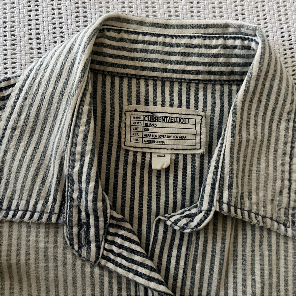 Current Elliott Striped Button Up - image 7